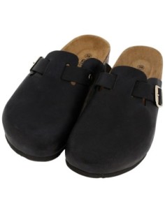 351 - Ciabatta Sabatini in memory con fondo in sughero 100 % natural kork - Leather Nero 2