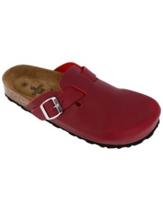351 - Ciabatta con fondo in sughero 100 % natural kork - Leather Bordeaux