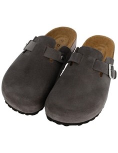 450 - Memory foam slipper with cork bottom - 100% natural cork - Camoscio Antracite 2