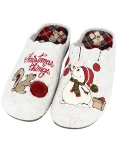 S4234 - Pantoufles de Noël "Christmas Things" - Confort et style pour les fêtes - Feltro Glace 2