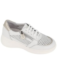 S4720 - Sabatini leather shoe with removable footbed - Vitello White