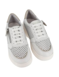 S4720 - Scarpa in pelle con plantare estraibile - Vitello Bianco 2