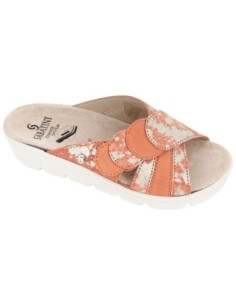 S1057 - Comfortable and light slipper with removable footbed - Marte/Camoscio Orange