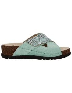 S1820 - Sabatini leather slipper with a contemporary and modern design - Tweed/Camoscio Tiffany 2