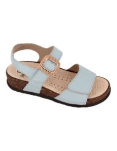 S1823 - Sabatini leather sandal with a contemporary and modern design - Koala Sky