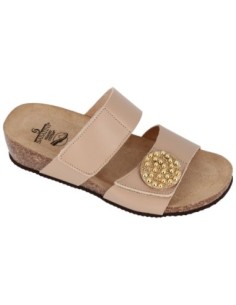 S6052 - Jewel sandal with memory sole - Nappa Beige