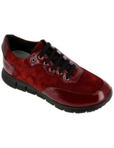 S9180 - Scarpa Casual Comfort, Comoda, Moderna e Versatile - Naplack/Camoscio Bordeaux