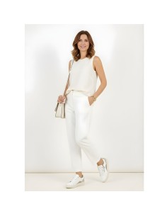 S4700 - Sabatini chaussure en cuir avec semelle amovible - Vitello/Laminato Blanc/Platine 2